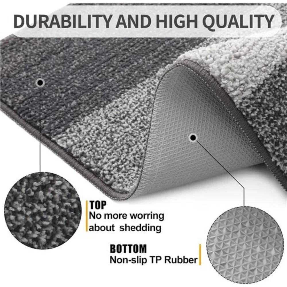 Indoor Door Mat, 32x20 Non-Slip Absorbent Dirt Trapper Entrance Mat, Low-Profile